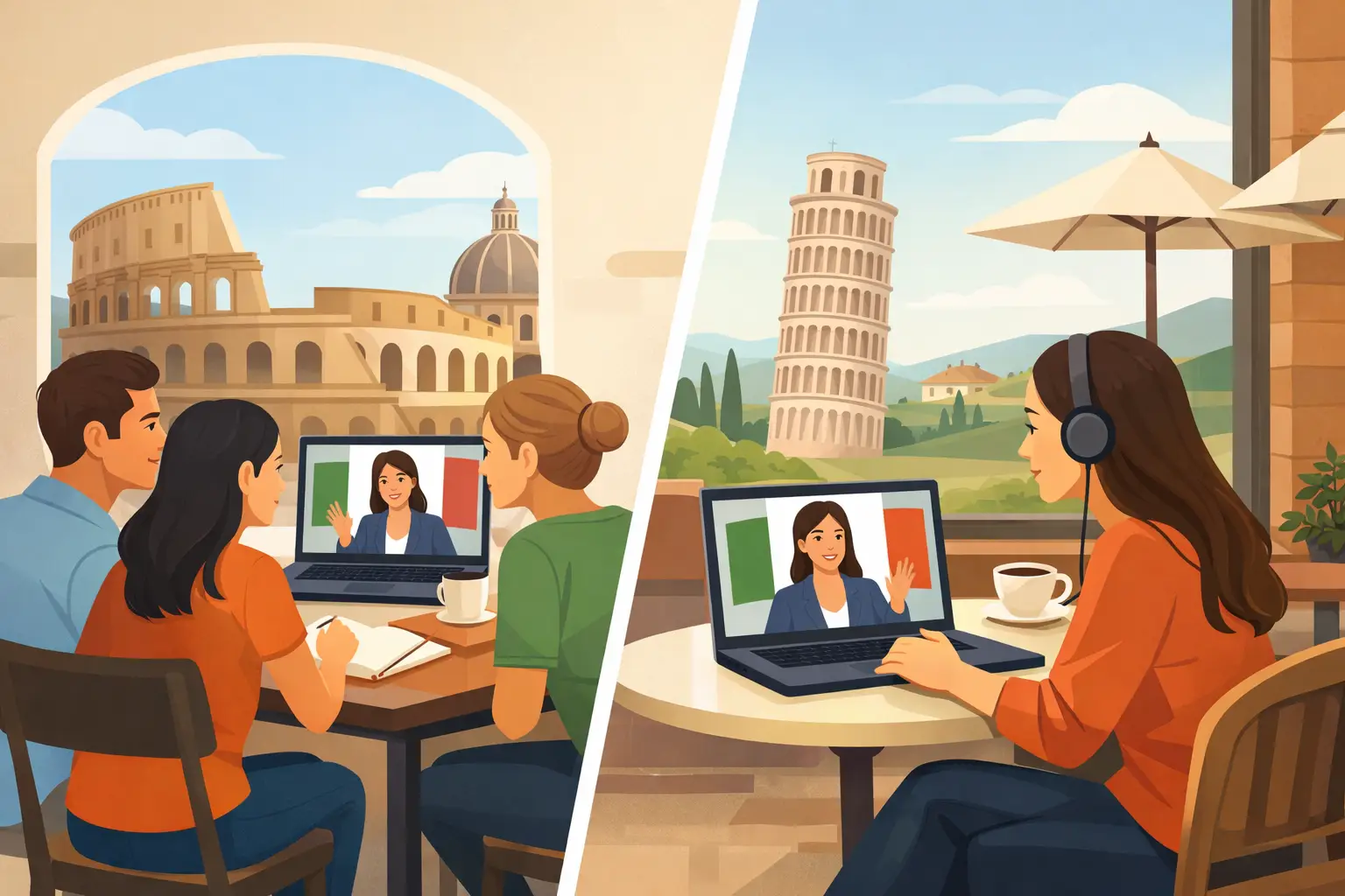 Home 6 Group or Private Italian Lessons: Which Is Best?