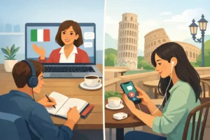 Italian Tutor or App? Choose What Helps You Speak