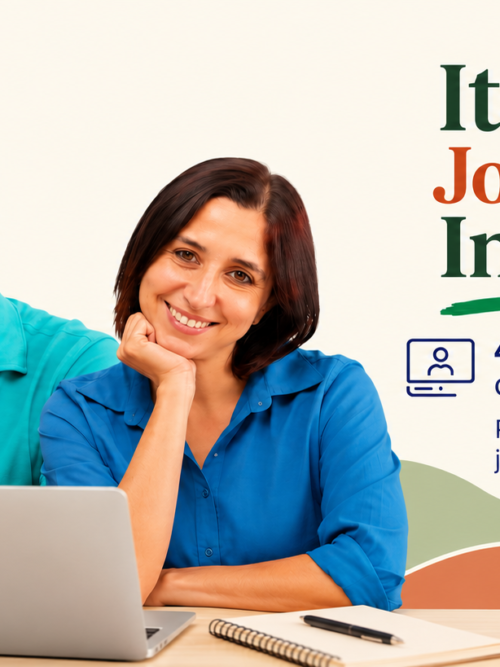 Italian Job Interview Intensive by The Italian Lesson, featuring teachers Daniele and Anna. Four private online Italian lessons of 90 minutes each to prepare for a job interview in Italy.